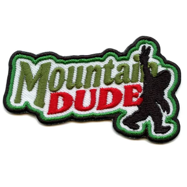 Mountain Dude Big Foot Embroidered Patch