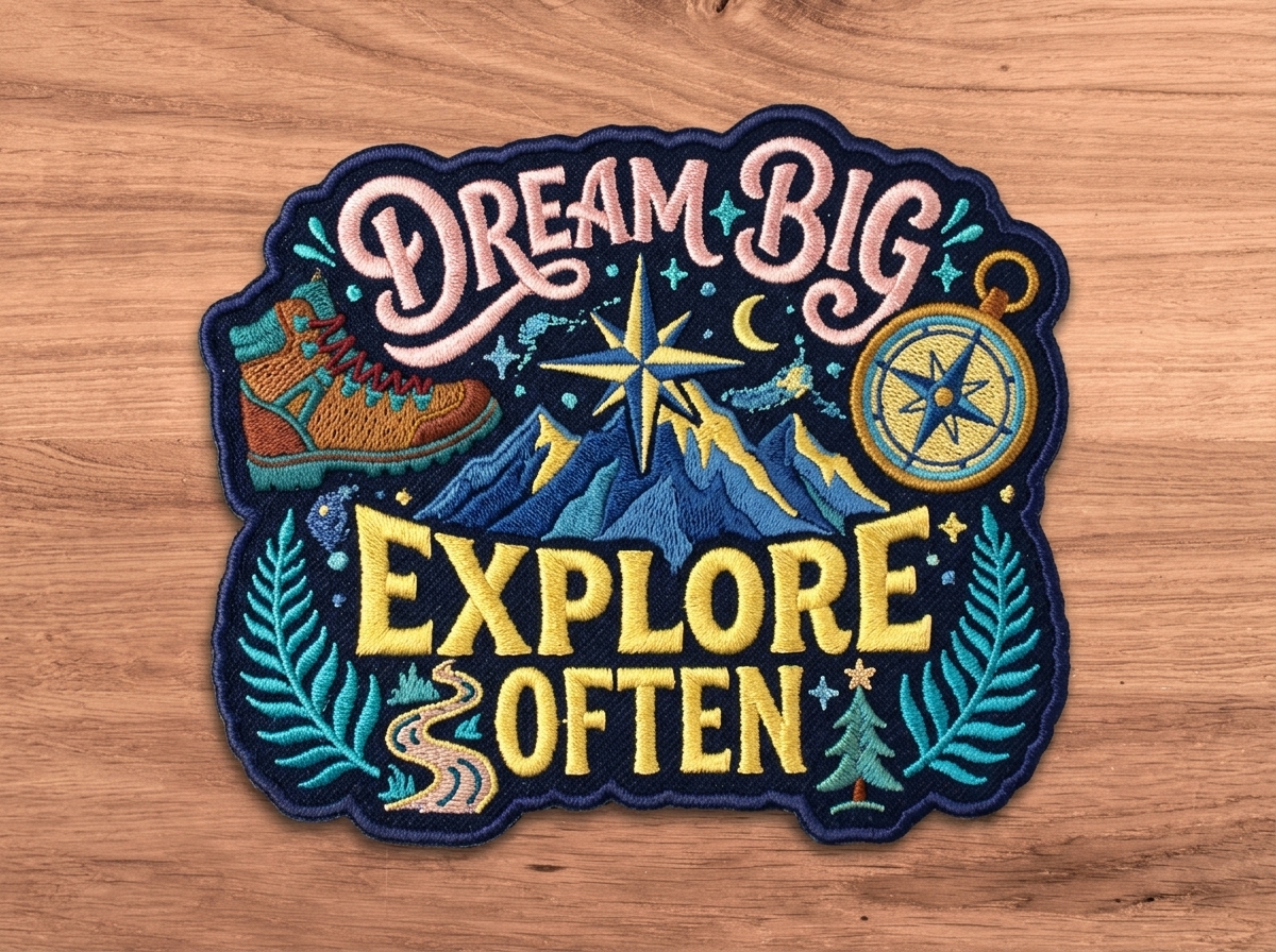Custom printed patch with full-color photo-quality artwork