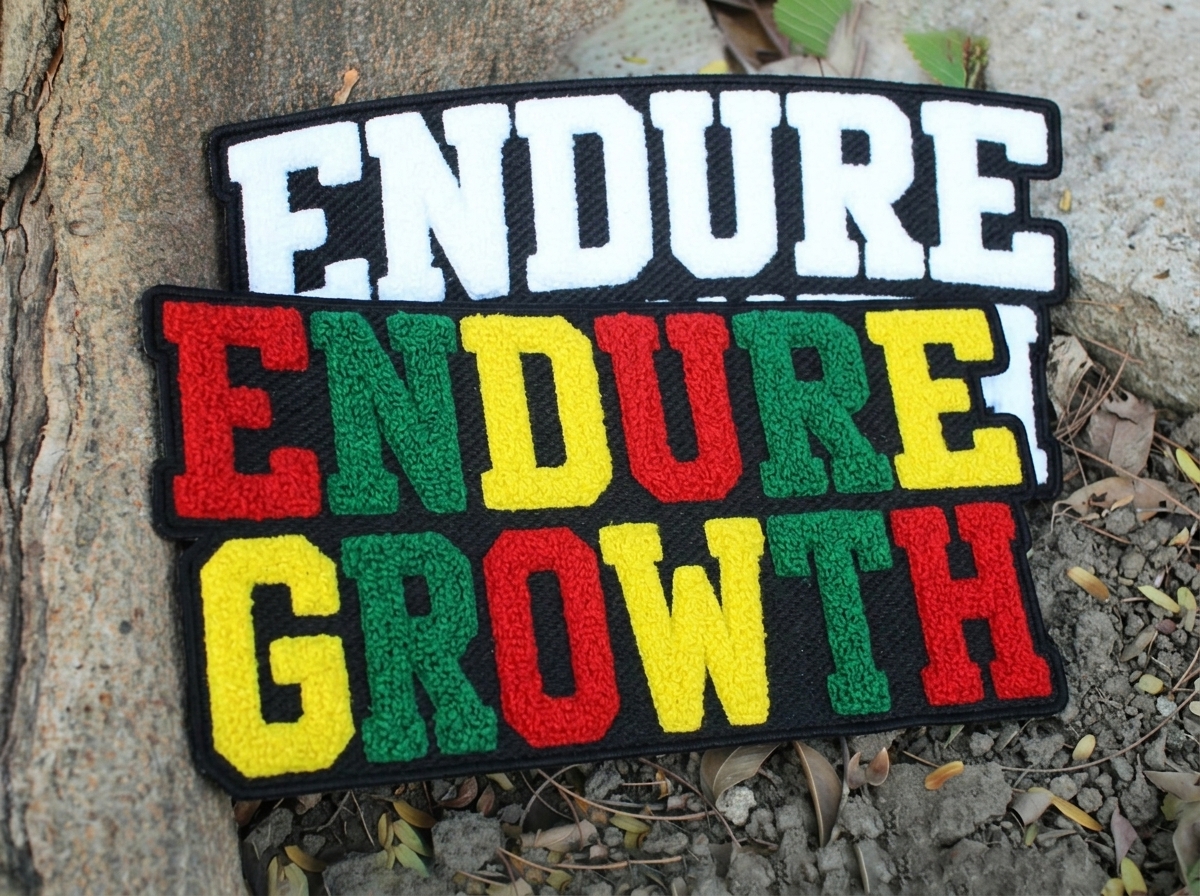 Custom chenille varsity letter patch for school jacket